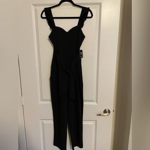 Express jumpsuit with tie front